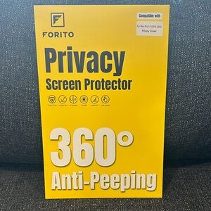Privacy Screen Protector - Yellow